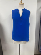 Load image into Gallery viewer, Tinta - Viviana - V Neck Sleeveless Blouse - Royal Blue