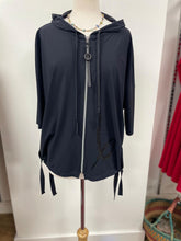 Load image into Gallery viewer, Doris Streich - Zipped Hoody Jacket - Black