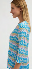 Load image into Gallery viewer, Bariloche - Caleta pleated Blouse - Turquoise mix